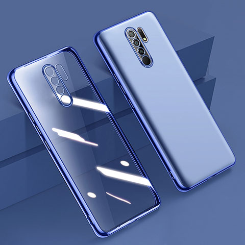 Coque Ultra Fine TPU Souple Housse Etui Transparente H01 pour Xiaomi Redmi 9 Bleu