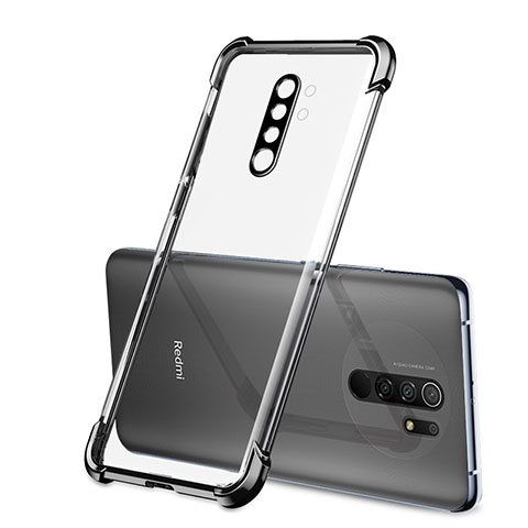 Coque Ultra Fine TPU Souple Housse Etui Transparente H01 pour Xiaomi Redmi 9 Prime India Noir