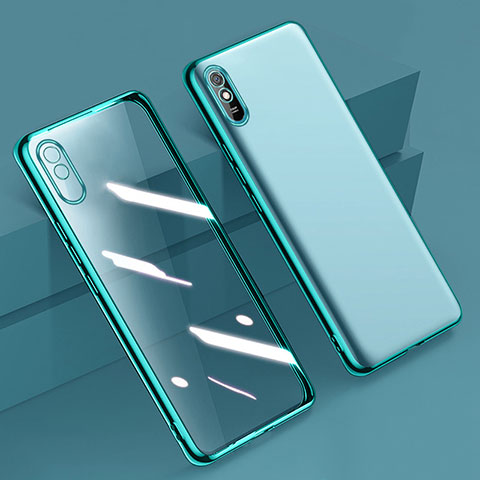 Coque Ultra Fine TPU Souple Housse Etui Transparente H01 pour Xiaomi Redmi 9A Vert