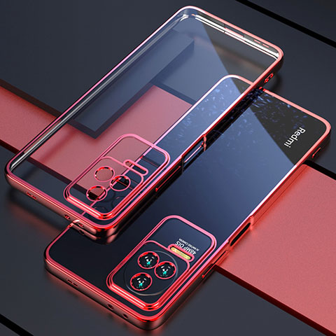 Coque Ultra Fine TPU Souple Housse Etui Transparente H01 pour Xiaomi Redmi K50 5G Rouge