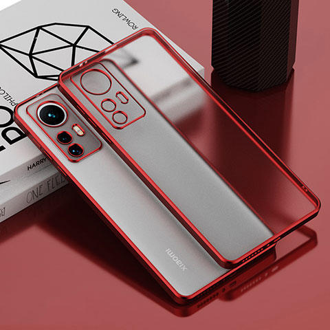 Coque Ultra Fine TPU Souple Housse Etui Transparente H01 pour Xiaomi Redmi Note 12S Rouge