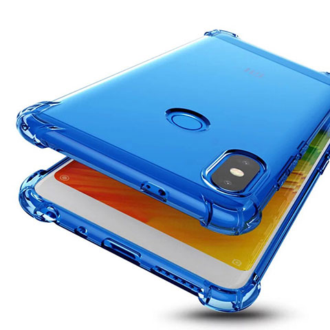 Coque Ultra Fine TPU Souple Housse Etui Transparente H01 pour Xiaomi Redmi Note 5 Bleu