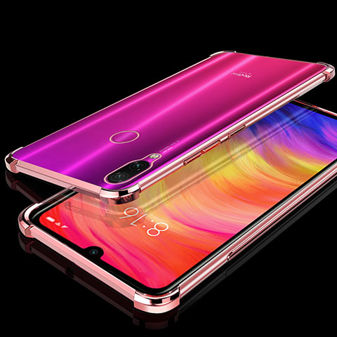 Coque Ultra Fine TPU Souple Housse Etui Transparente H01 pour Xiaomi Redmi Note 7 Or Rose