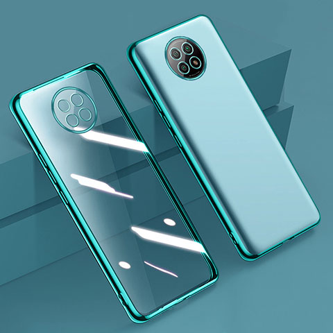 Coque Ultra Fine TPU Souple Housse Etui Transparente H01 pour Xiaomi Redmi Note 9 5G Vert