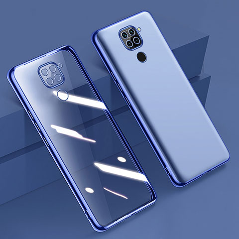 Coque Ultra Fine TPU Souple Housse Etui Transparente H01 pour Xiaomi Redmi Note 9 Bleu