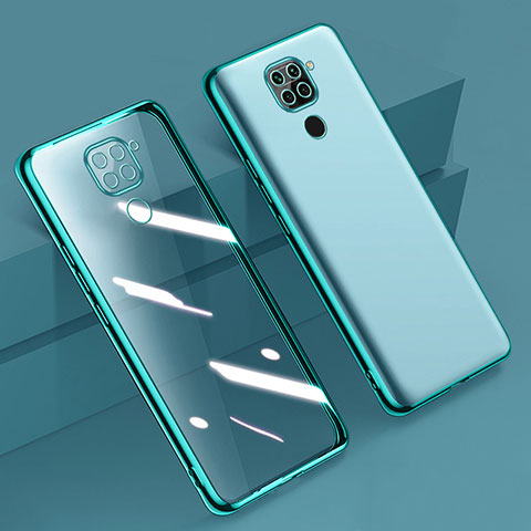 Coque Ultra Fine TPU Souple Housse Etui Transparente H01 pour Xiaomi Redmi Note 9 Vert