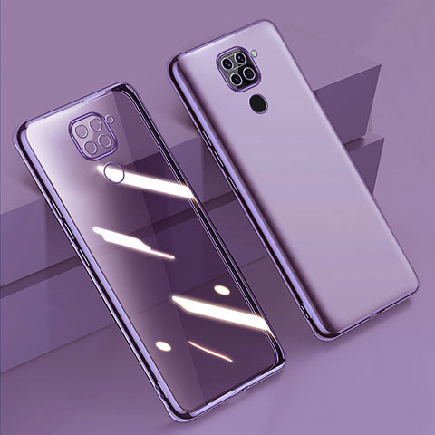 Coque Ultra Fine TPU Souple Housse Etui Transparente H01 pour Xiaomi Redmi Note 9 Violet