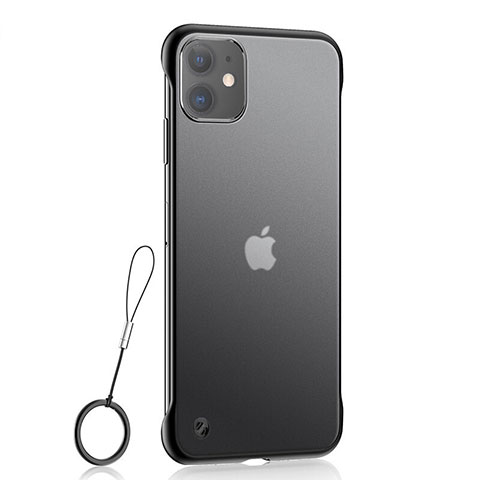 Coque Ultra Fine TPU Souple Housse Etui Transparente H02 pour Apple iPhone 11 Noir