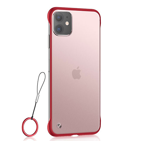 Coque Ultra Fine TPU Souple Housse Etui Transparente H02 pour Apple iPhone 11 Rouge