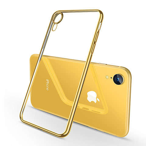 Coque Ultra Fine TPU Souple Housse Etui Transparente H02 pour Apple iPhone XR Jaune