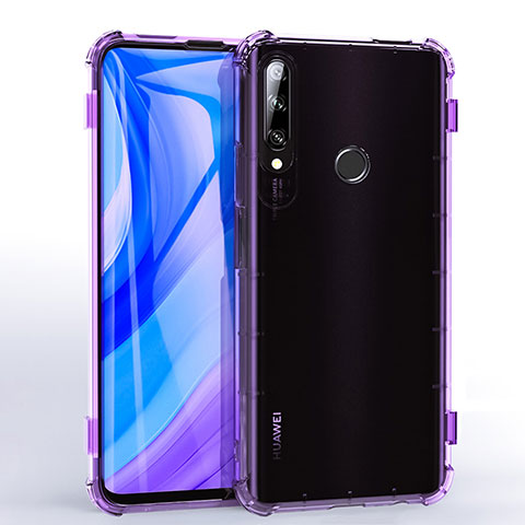 Coque Ultra Fine TPU Souple Housse Etui Transparente H02 pour Huawei Enjoy 10 Plus Violet