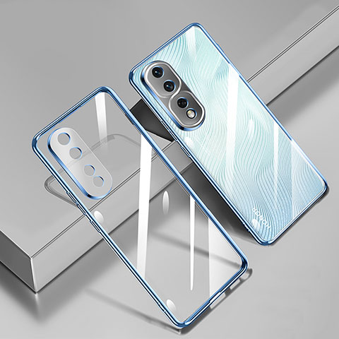 Coque Ultra Fine TPU Souple Housse Etui Transparente H02 pour Huawei Honor 80 Pro Flat 5G Bleu