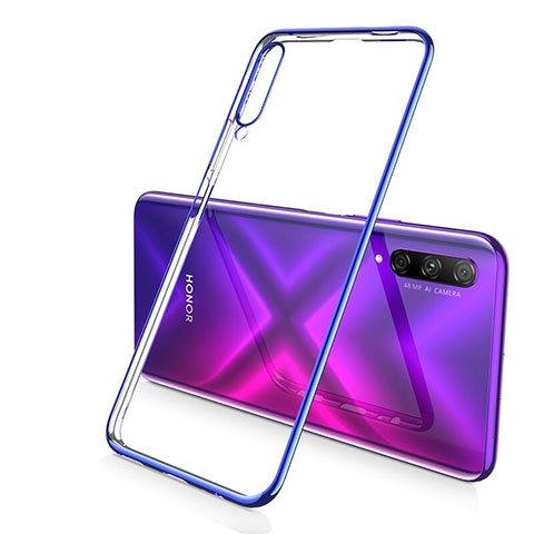 Coque Ultra Fine TPU Souple Housse Etui Transparente H02 pour Huawei Honor 9X Pro Bleu