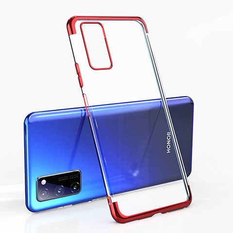 Coque Ultra Fine TPU Souple Housse Etui Transparente H02 pour Huawei Honor V30 5G Rouge