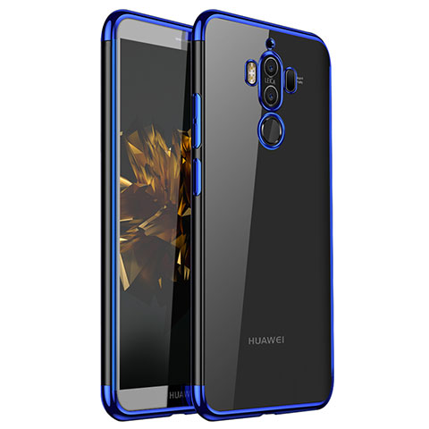 Coque Ultra Fine TPU Souple Housse Etui Transparente H02 pour Huawei Mate 9 Bleu