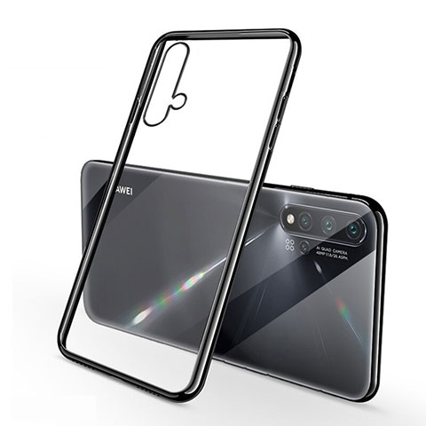 Coque Ultra Fine TPU Souple Housse Etui Transparente H02 pour Huawei Nova 5 Noir