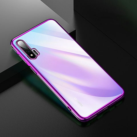 Coque Ultra Fine TPU Souple Housse Etui Transparente H02 pour Huawei Nova 6 5G Violet