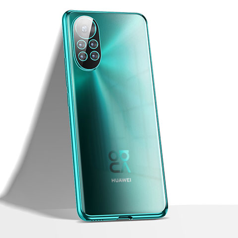 Coque Ultra Fine TPU Souple Housse Etui Transparente H02 pour Huawei Nova 8 Pro 5G Cyan