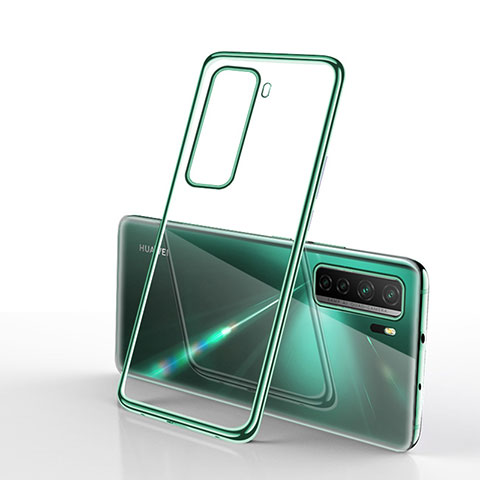 Coque Ultra Fine TPU Souple Housse Etui Transparente H02 pour Huawei P40 Lite 5G Vert