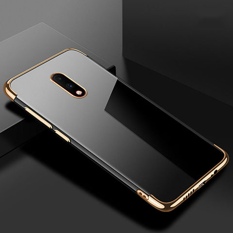 Coque Ultra Fine TPU Souple Housse Etui Transparente H02 pour OnePlus 7 Or