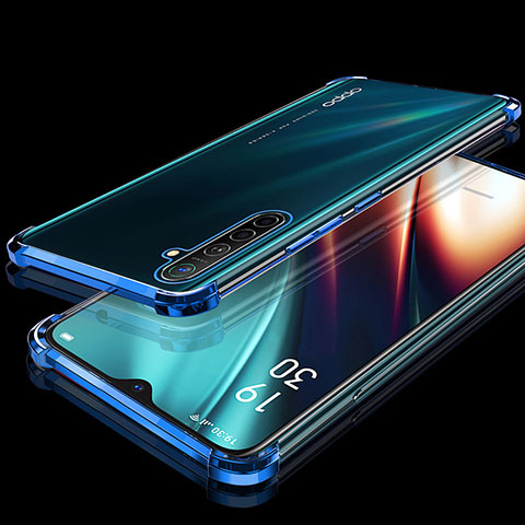 Coque Ultra Fine TPU Souple Housse Etui Transparente H02 pour Oppo K5 Bleu