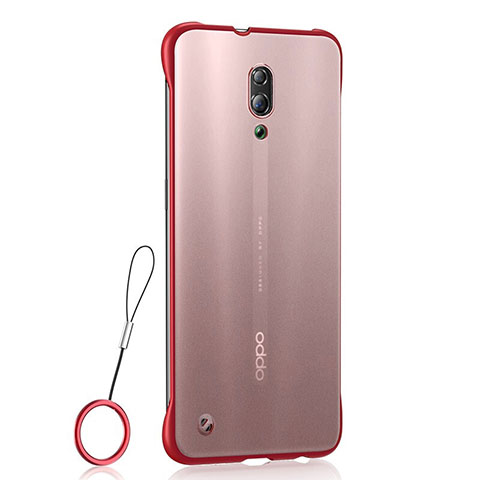 Coque Ultra Fine TPU Souple Housse Etui Transparente H02 pour Oppo Reno Rouge