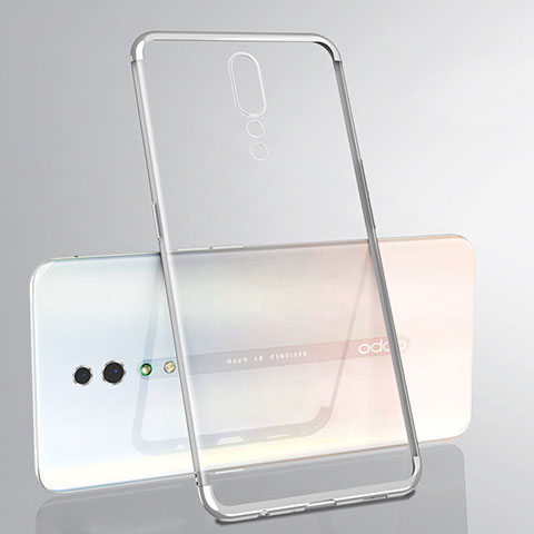 Coque Ultra Fine TPU Souple Housse Etui Transparente H02 pour Oppo Reno Z Argent