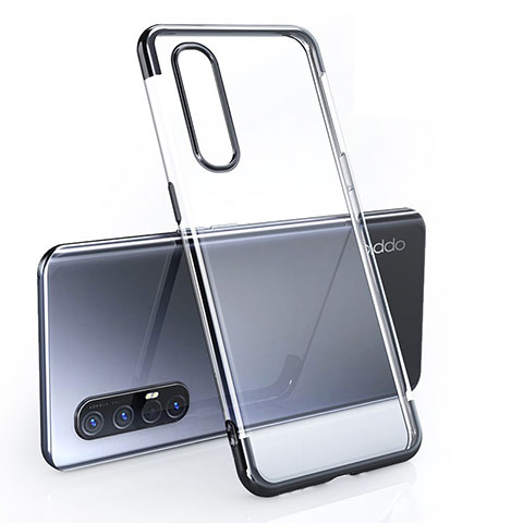 Coque Ultra Fine TPU Souple Housse Etui Transparente H02 pour Oppo Reno3 Pro Noir