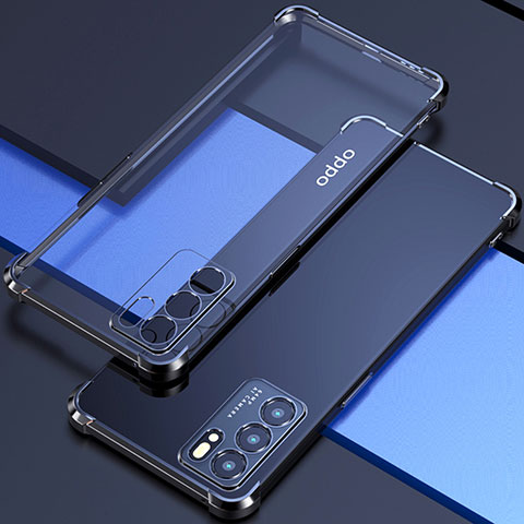 Coque Ultra Fine TPU Souple Housse Etui Transparente H02 pour Oppo Reno6 Pro 5G India Noir