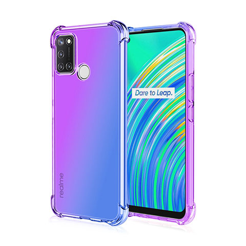 Coque Ultra Fine TPU Souple Housse Etui Transparente H02 pour Realme C17 Violet