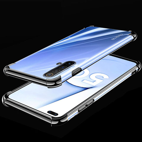 Coque Ultra Fine TPU Souple Housse Etui Transparente H02 pour Realme X50 5G Noir