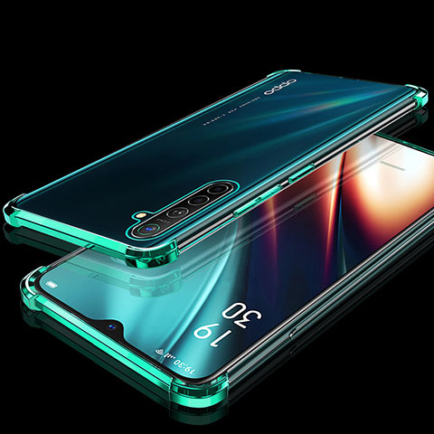 Coque Ultra Fine TPU Souple Housse Etui Transparente H02 pour Realme XT Vert