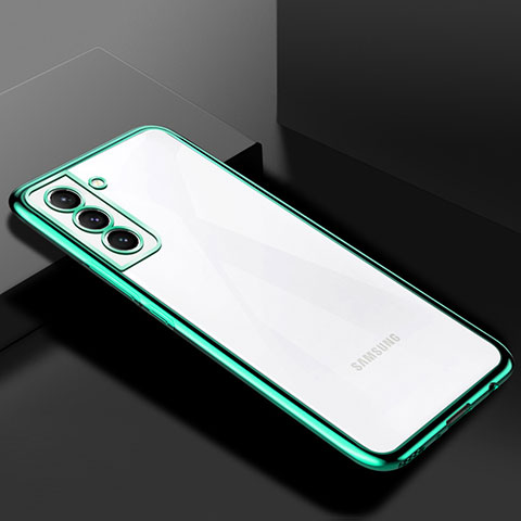 Coque Ultra Fine TPU Souple Housse Etui Transparente H02 pour Samsung Galaxy S22 Plus 5G Vert