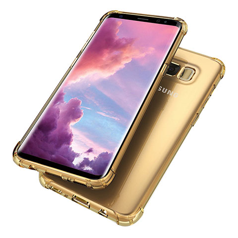 Coque Ultra Fine TPU Souple Housse Etui Transparente H02 pour Samsung Galaxy S8 Plus Or