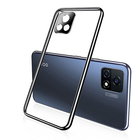 Coque Ultra Fine TPU Souple Housse Etui Transparente H02 pour Vivo iQOO U3 5G Noir