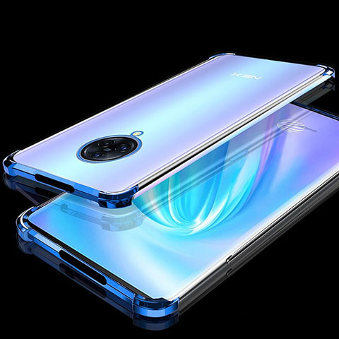 Coque Ultra Fine TPU Souple Housse Etui Transparente H02 pour Vivo Nex 3 5G Bleu