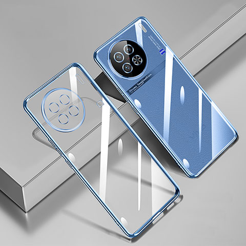 Coque Ultra Fine TPU Souple Housse Etui Transparente H02 pour Vivo X90 Pro+ Plus 5G Bleu