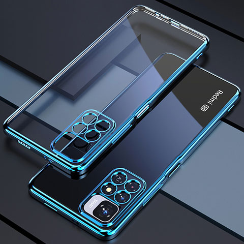 Coque Ultra Fine TPU Souple Housse Etui Transparente H02 pour Xiaomi Mi 11i 5G (2022) Bleu