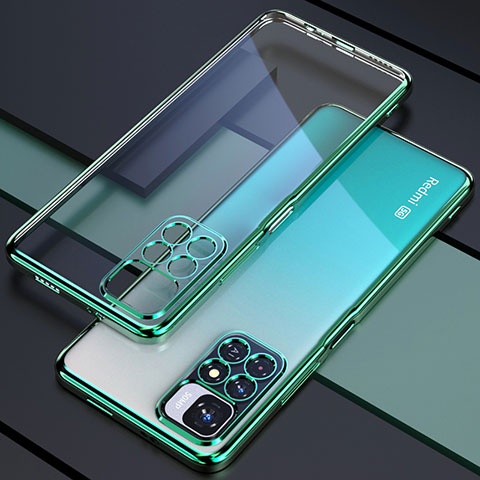 Coque Ultra Fine TPU Souple Housse Etui Transparente H02 pour Xiaomi Mi 11i 5G (2022) Vert