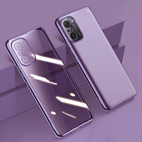 Coque Ultra Fine TPU Souple Housse Etui Transparente H02 pour Xiaomi Mi 11X Pro 5G Violet