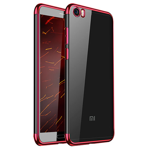 Coque Ultra Fine TPU Souple Housse Etui Transparente H02 pour Xiaomi Mi 5 Rouge