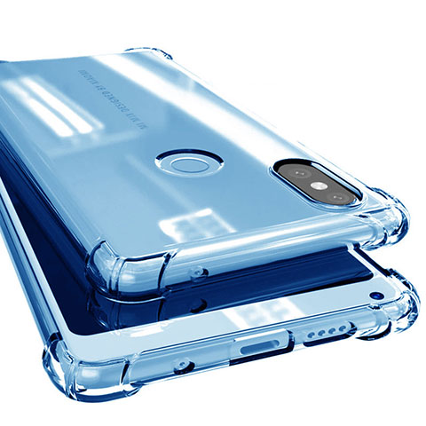 Coque Ultra Fine TPU Souple Housse Etui Transparente H02 pour Xiaomi Mi Mix 2S Bleu