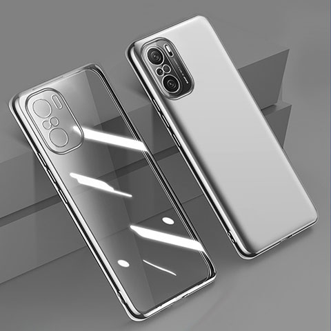 Coque Ultra Fine TPU Souple Housse Etui Transparente H02 pour Xiaomi Poco F3 5G Argent