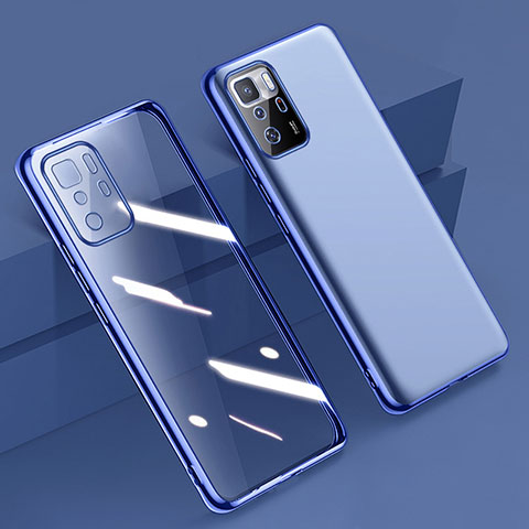 Coque Ultra Fine TPU Souple Housse Etui Transparente H02 pour Xiaomi Poco X3 GT 5G Bleu