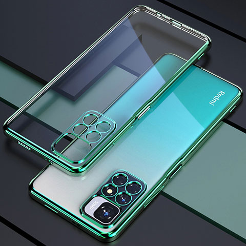 Coque Ultra Fine TPU Souple Housse Etui Transparente H02 pour Xiaomi Redmi 10 (2022) Vert