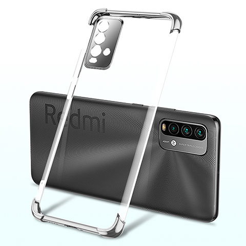 Coque Ultra Fine TPU Souple Housse Etui Transparente H02 pour Xiaomi Redmi 9 Power Argent