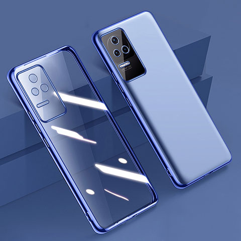 Coque Ultra Fine TPU Souple Housse Etui Transparente H02 pour Xiaomi Redmi K40S 5G Bleu