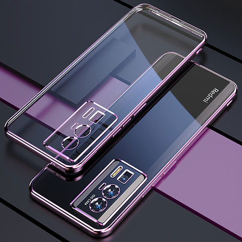 Coque Ultra Fine TPU Souple Housse Etui Transparente H02 pour Xiaomi Redmi K60 5G Violet