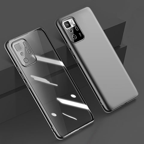 Coque Ultra Fine TPU Souple Housse Etui Transparente H02 pour Xiaomi Redmi Note 10 Pro 5G Noir