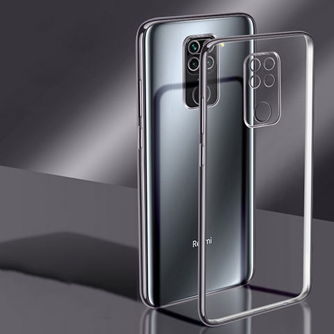 Coque Ultra Fine TPU Souple Housse Etui Transparente H02 pour Xiaomi Redmi Note 9 Noir